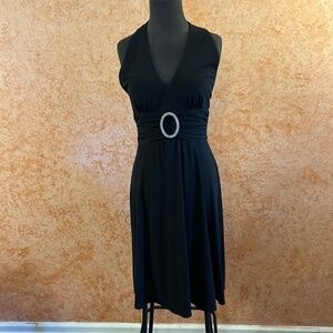 🌿SALE🌿JESSICA HOWARD Evenings Black Halter Dress Size 6